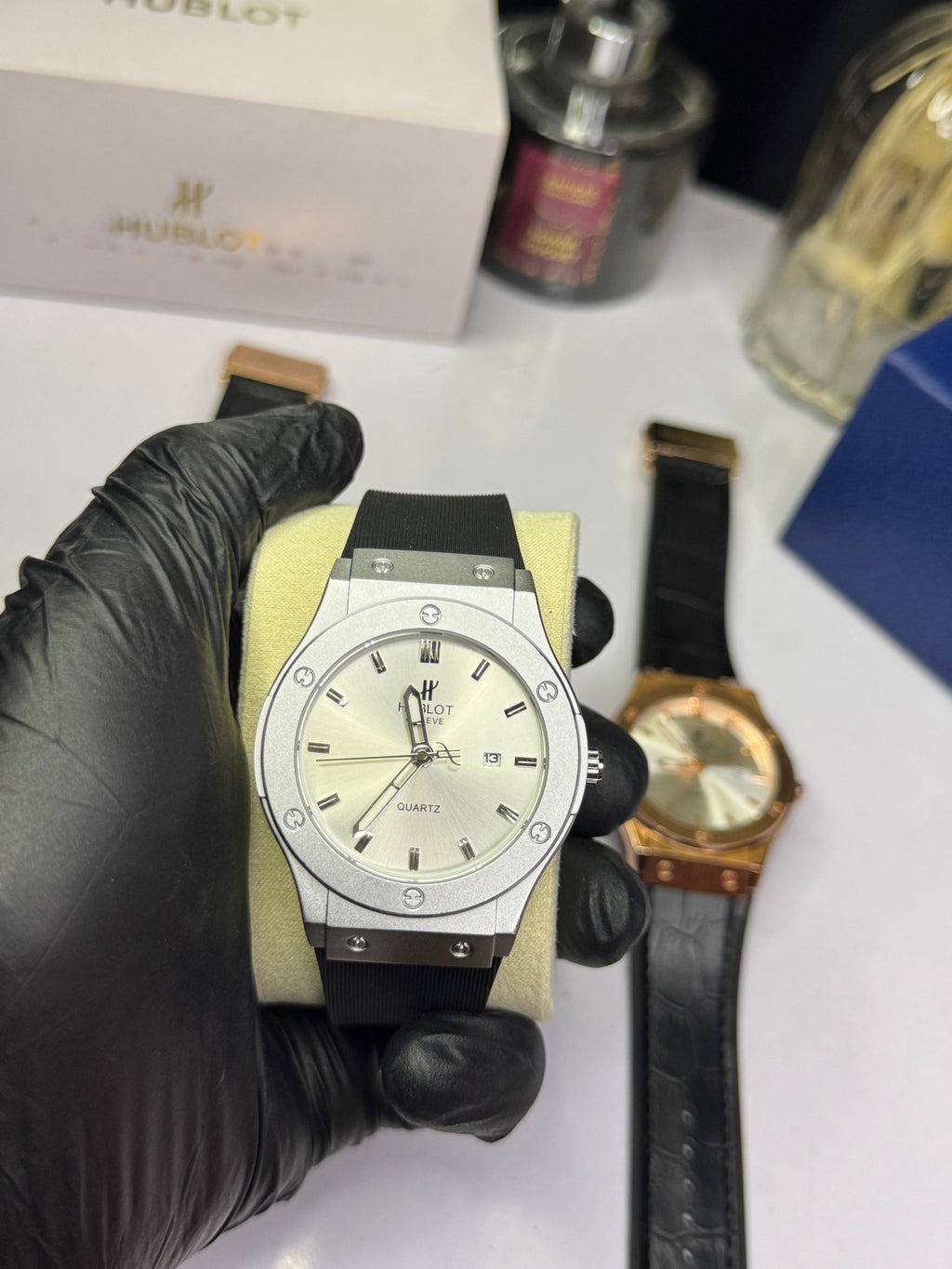 Hublot Big Bang | Silver Black | Quartz Movement with Date