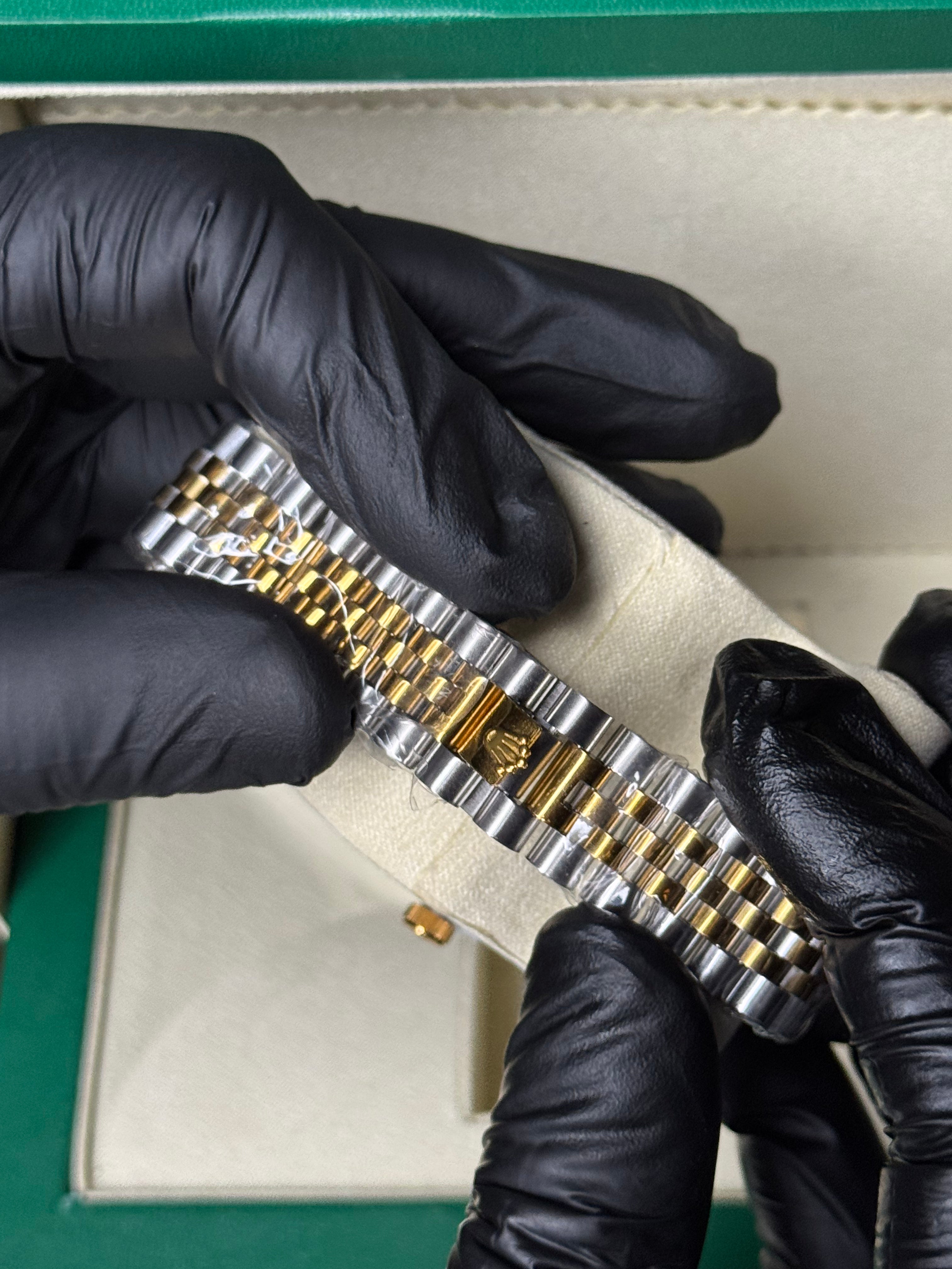 Rolex Oyster Perpetual | Double Tone Chain Green Dial | Premium Quality