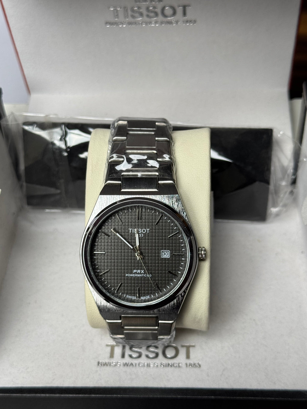 Tissot PRX 1853 | Silver Black Pattern | Premium Quality