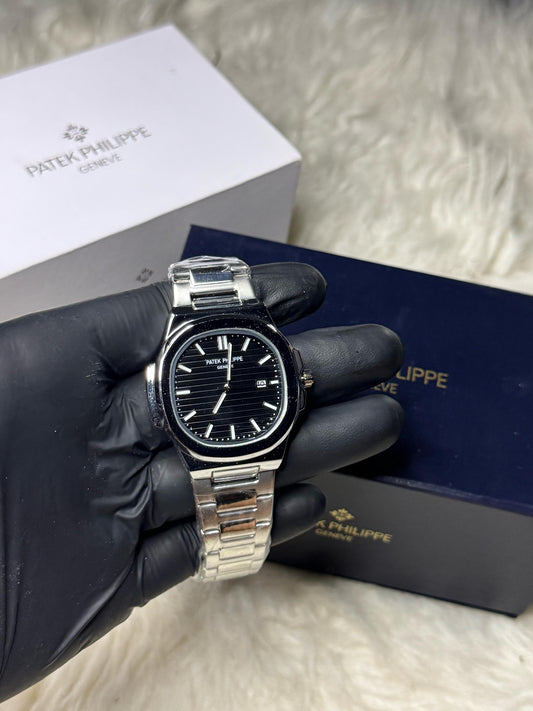 Patek Philippe Geneve | Silver Black | Premium Quality