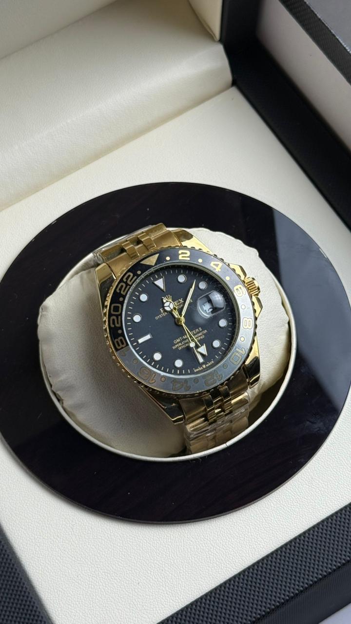Rolex Submariner Chain | Golden Chain Black Dial | Premium Quality