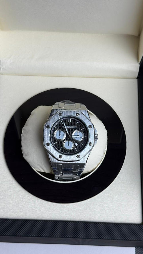 Audemars Piguet | Silver Chain Black Dial | Premium Quality