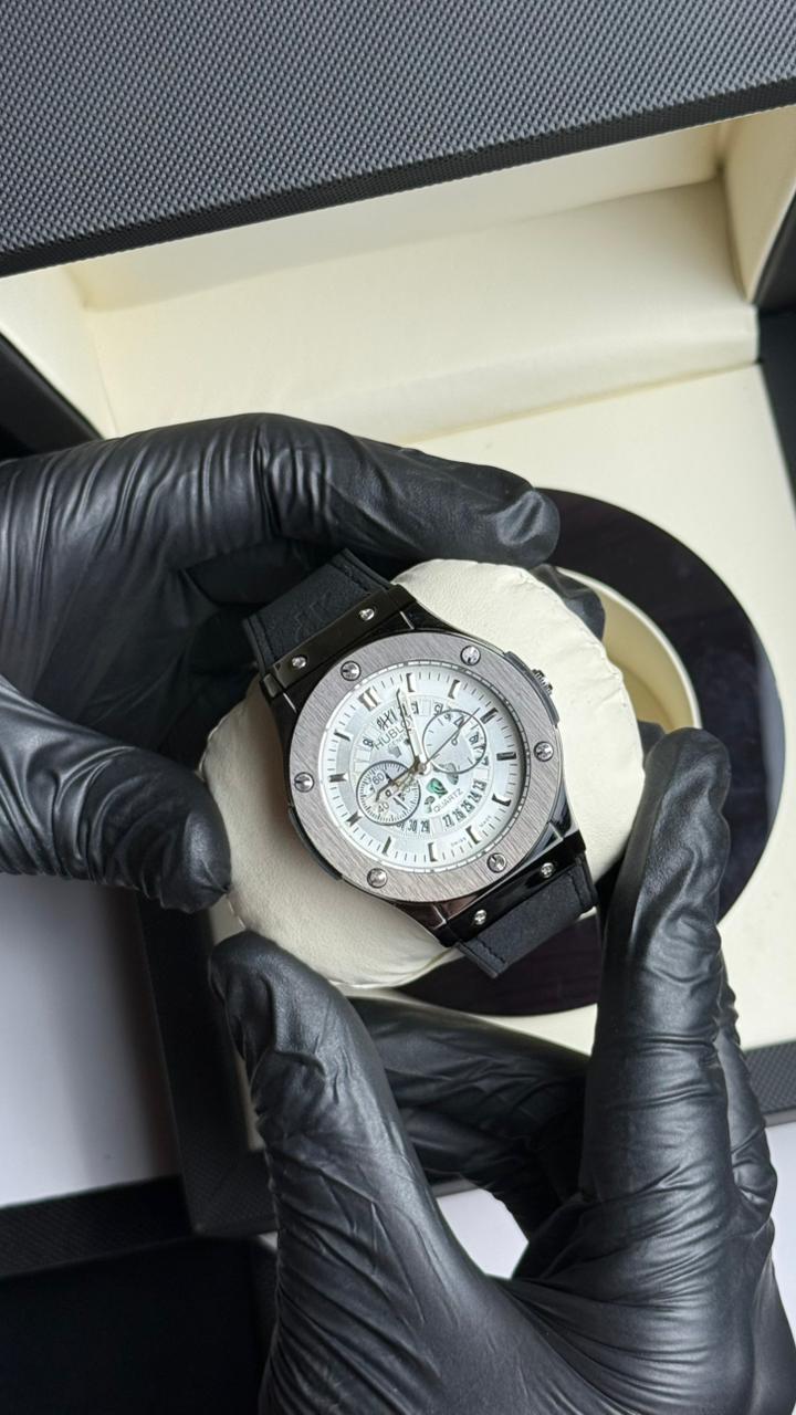 Hublot Strap | White Grey | Quartz Movement