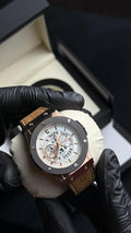 Hublot Strap | White Brown | Quartz Movement