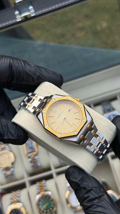 Audemars Piguet | Golden Dial Double Tone | Master Quality
