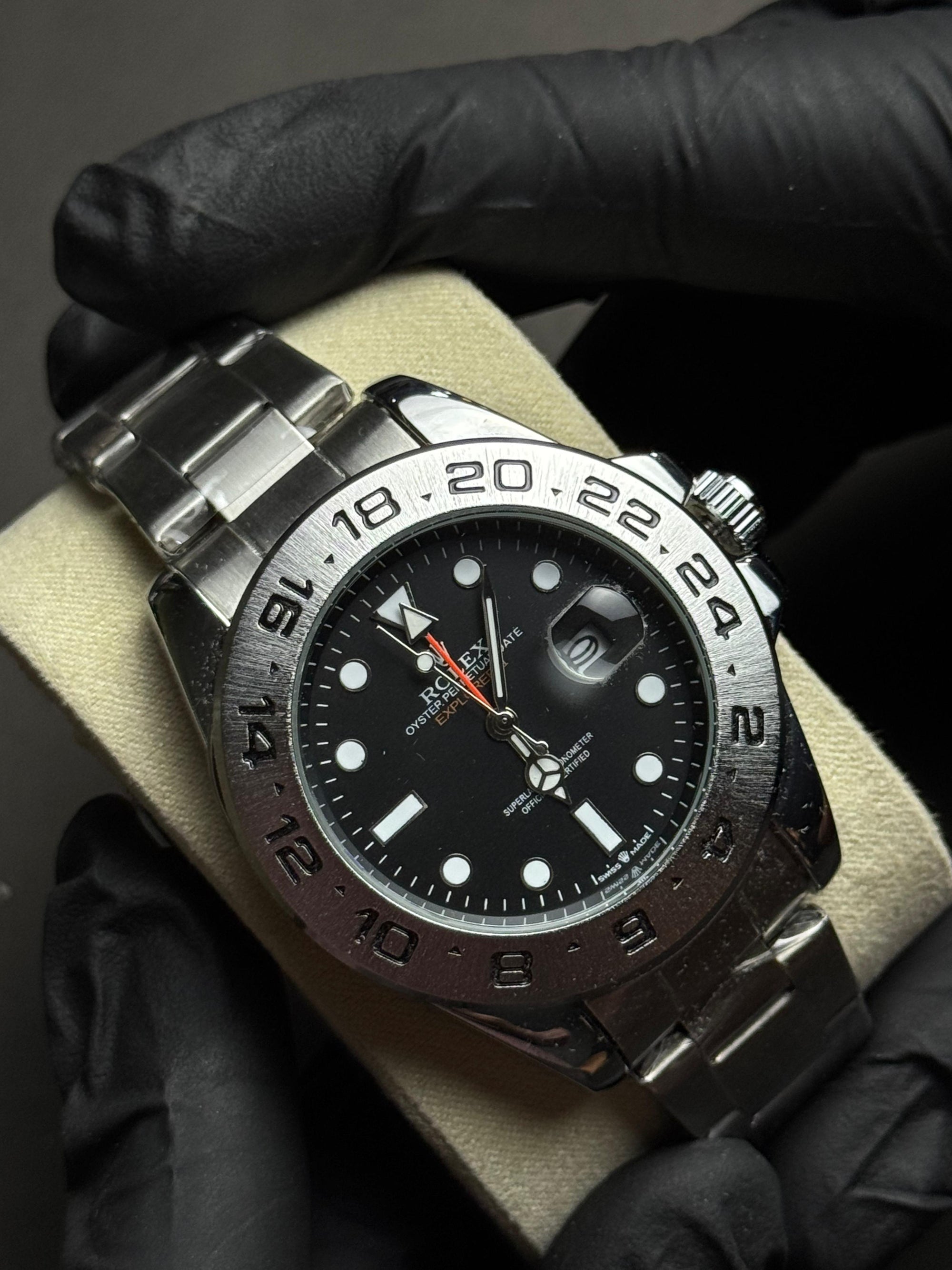 Rolex Explorer | Silver Black | Premium Quality