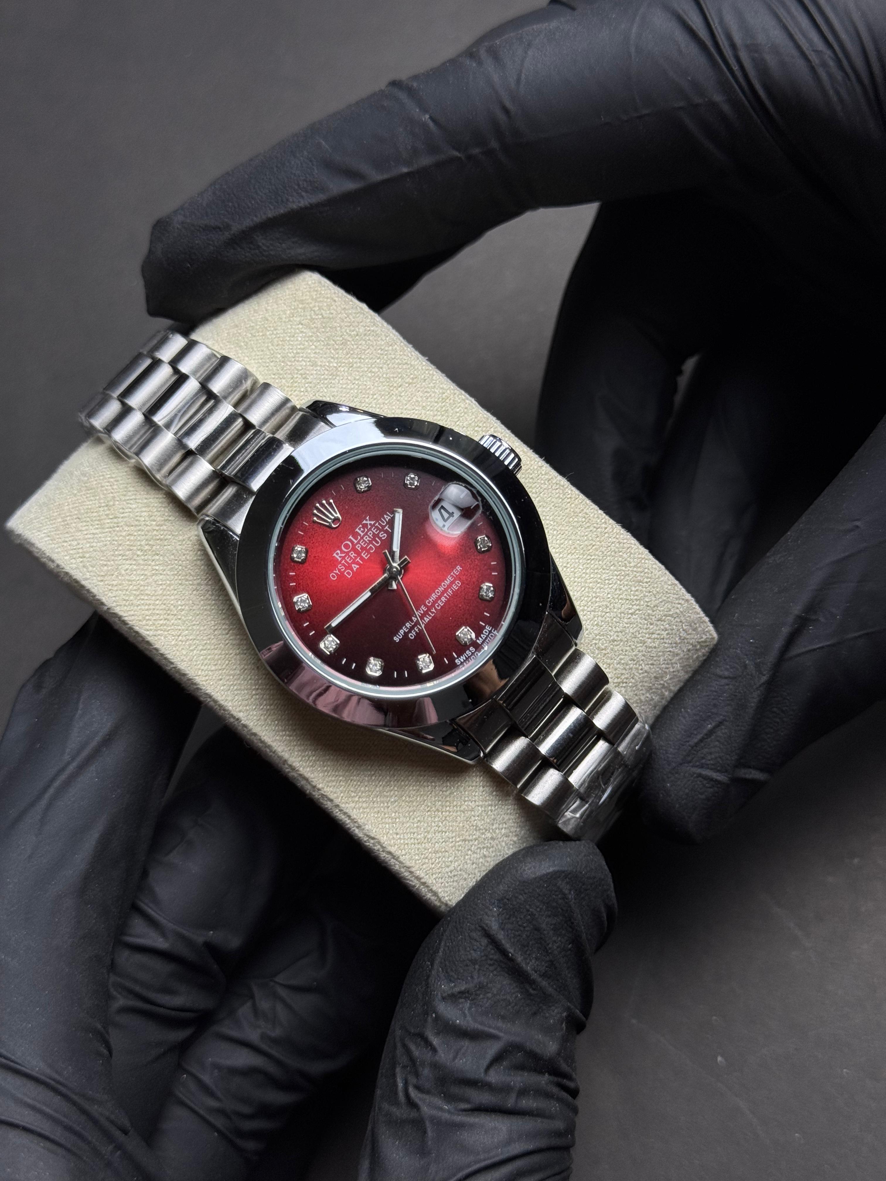 Rolex Oyster | Silver Red | Master Quality