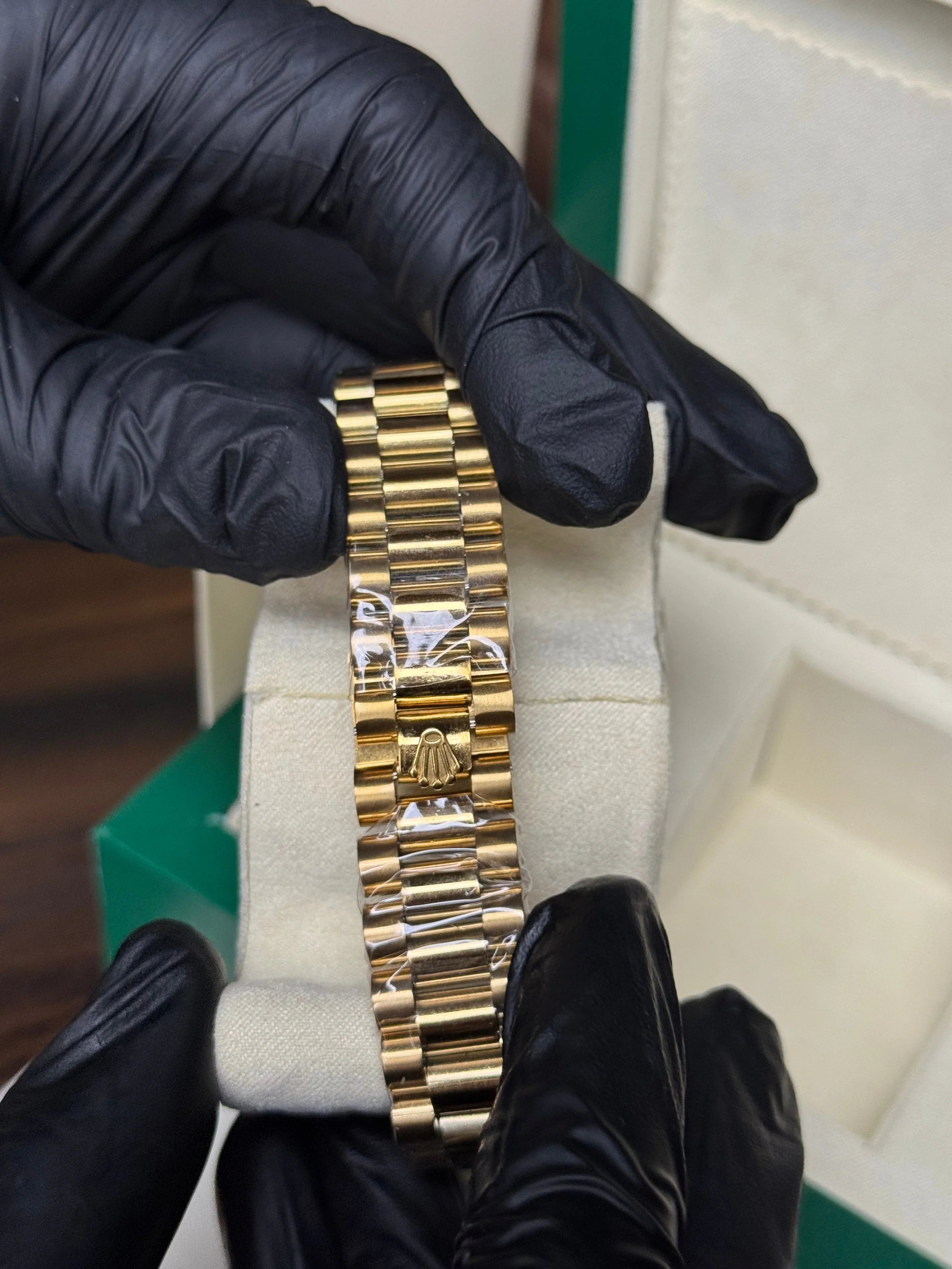 Rolex Oyster Perpetual | Golden Chain Blue Dial | Premium Quality