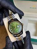 Rolex Oyster Perpetual | Double Tone Chain Green Dial | Premium Quality