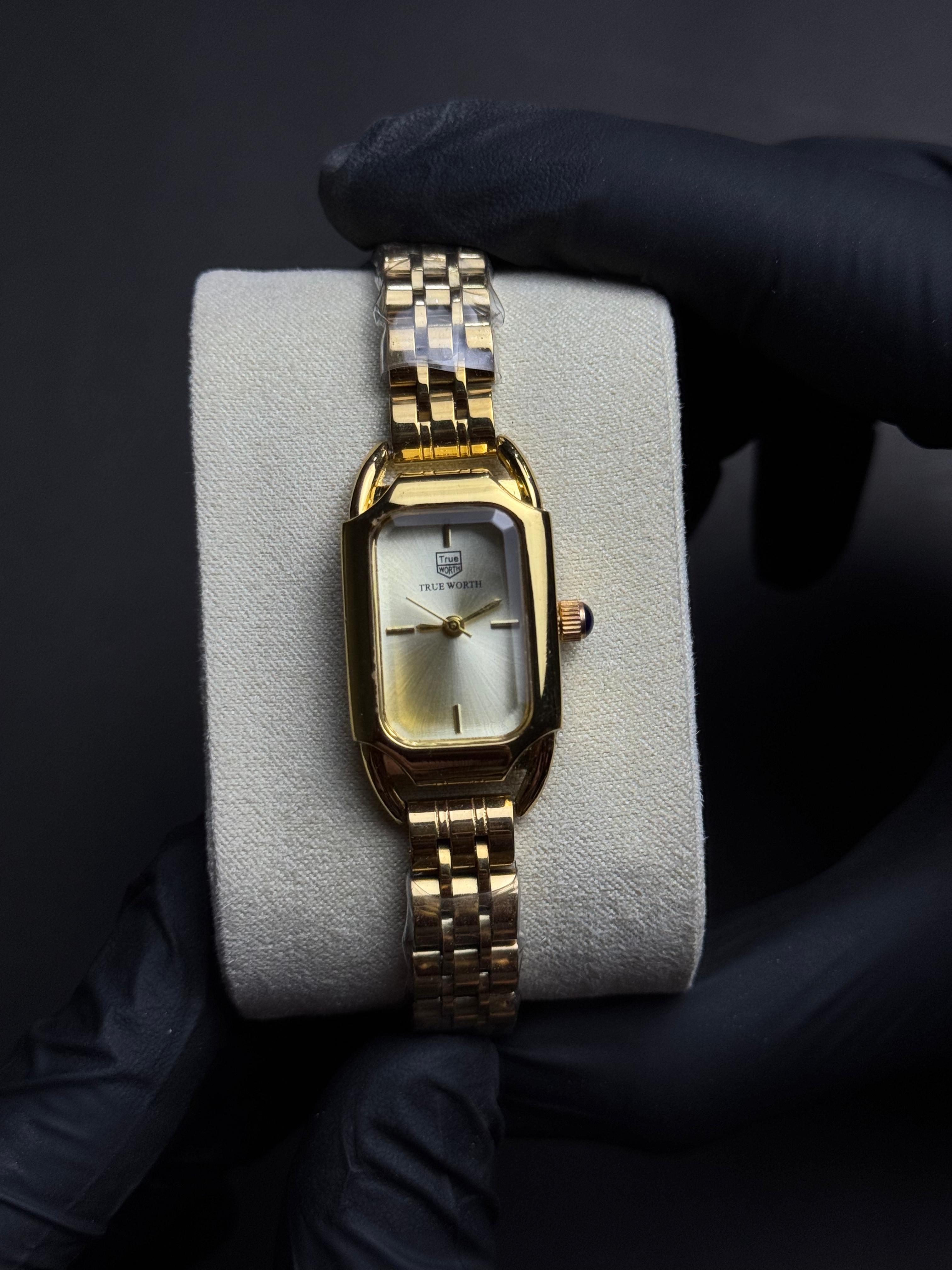 True Worth Rectangle | Golden White | Premium Quality