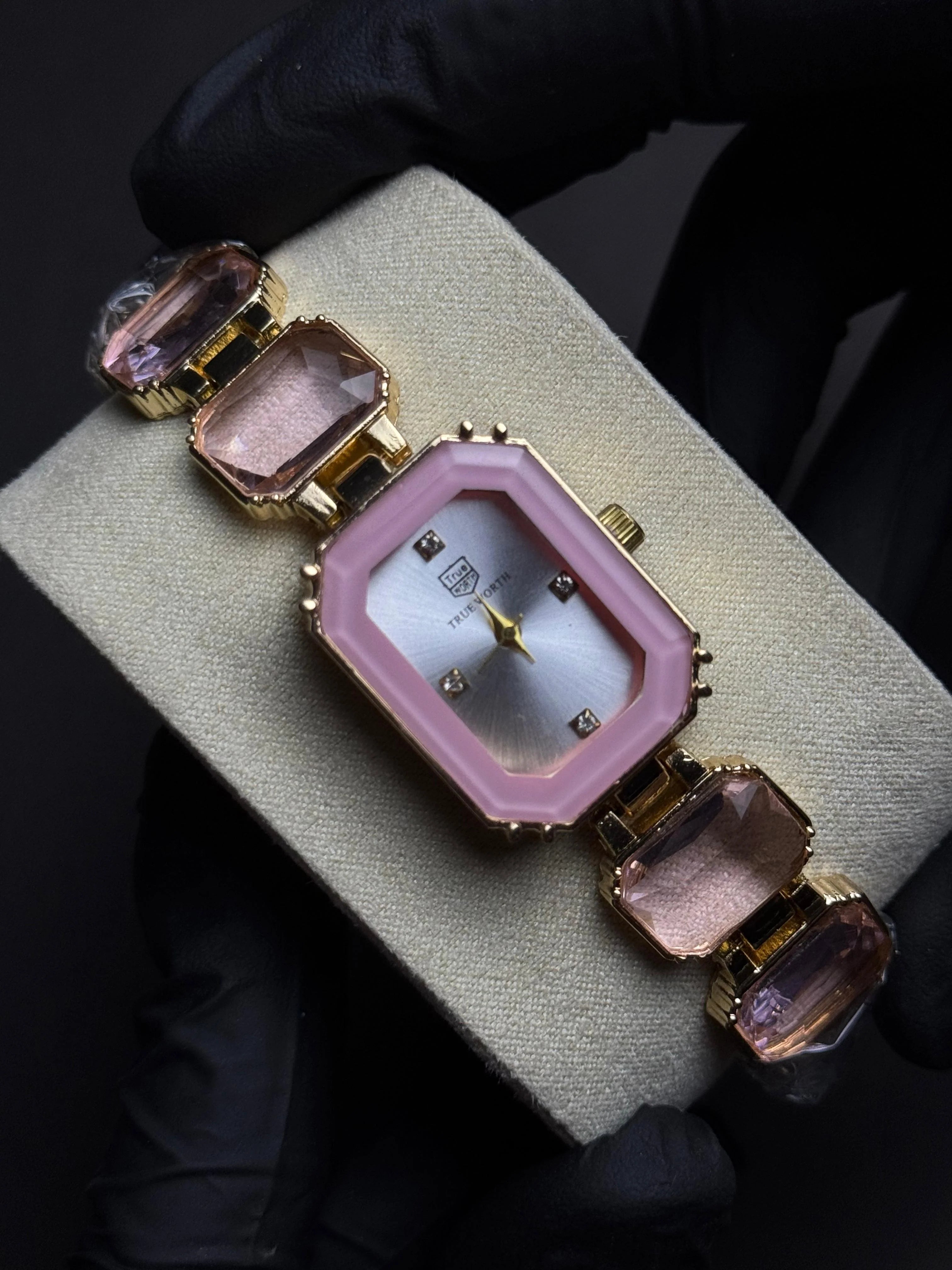 True Worth | Pink Stone Chain | Premium Quality